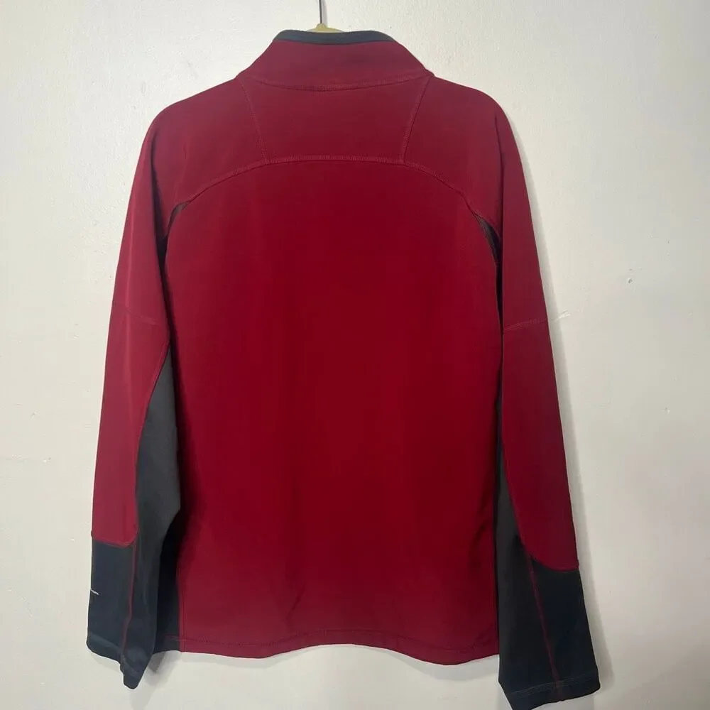 The North Face Men's Red Pullover Jacket 1/2 Zip Sz XL